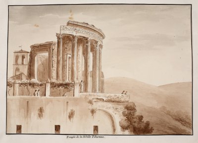 The Temple of the Tiburtine Sibyl by Agostino Tofanelli